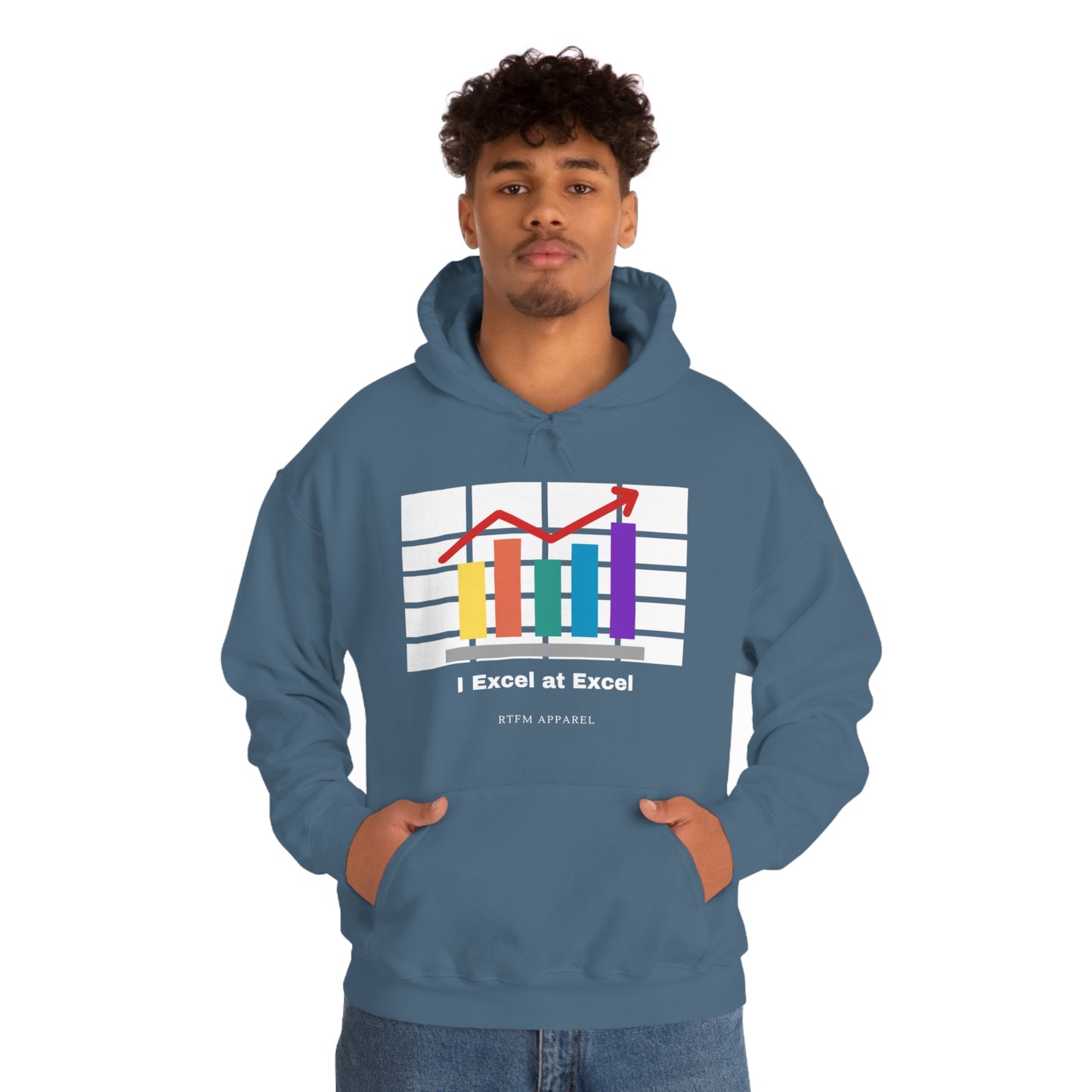 Excel Hoodie: I Excel at Excel, office humour, spreadsheets