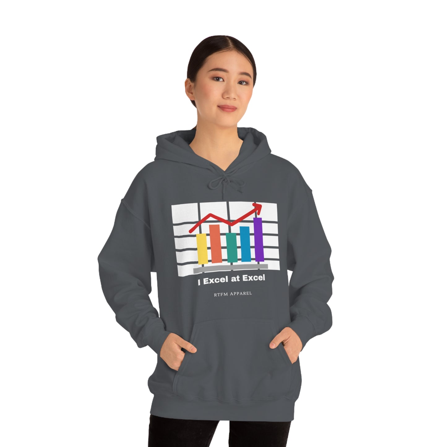 Excel Hoodie: I Excel at Excel, office humour, spreadsheets