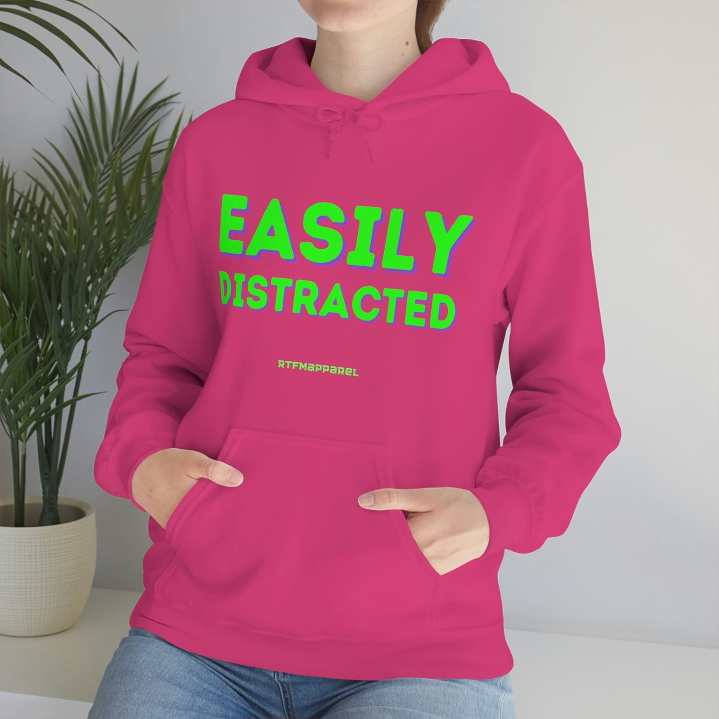 Easily Distracted - Funny, Sysadmin, Geek, Gamer, Developer, Gift Hooded Sweatshirt