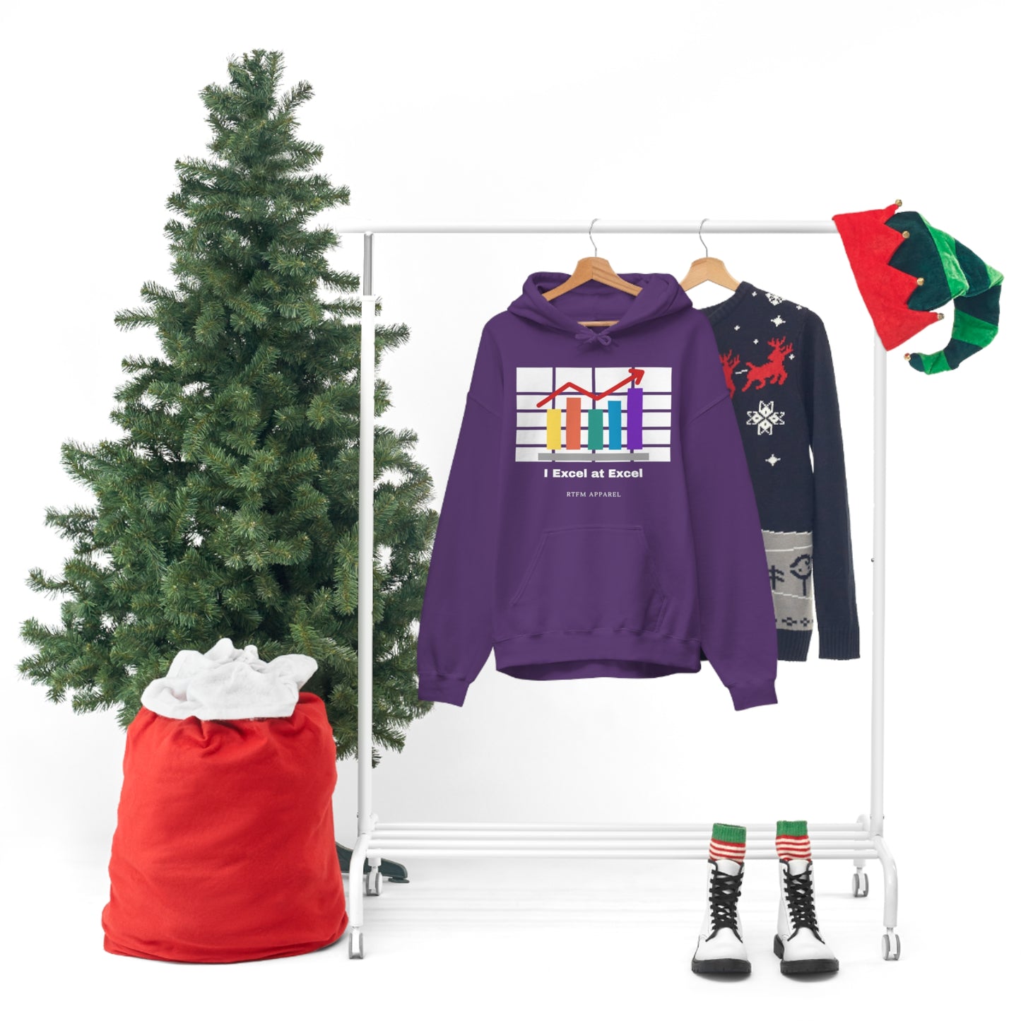 Excel Hoodie: I Excel at Excel, office humour, spreadsheets