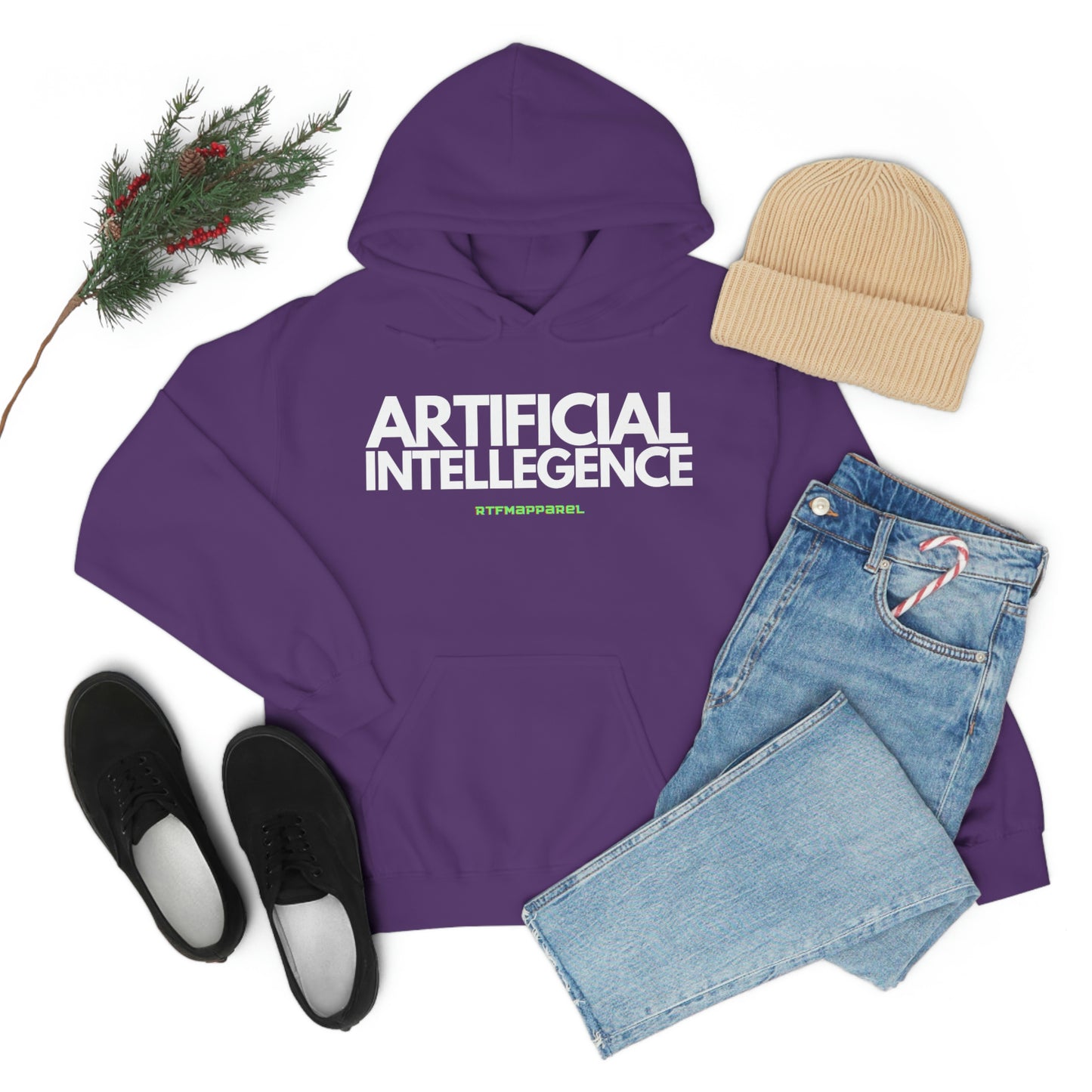 Artificial Intellegence, AI, Funny , Sysadmin, Geek, Project Manager, Developer, Gift, Unisex Hooded Sweatshirt