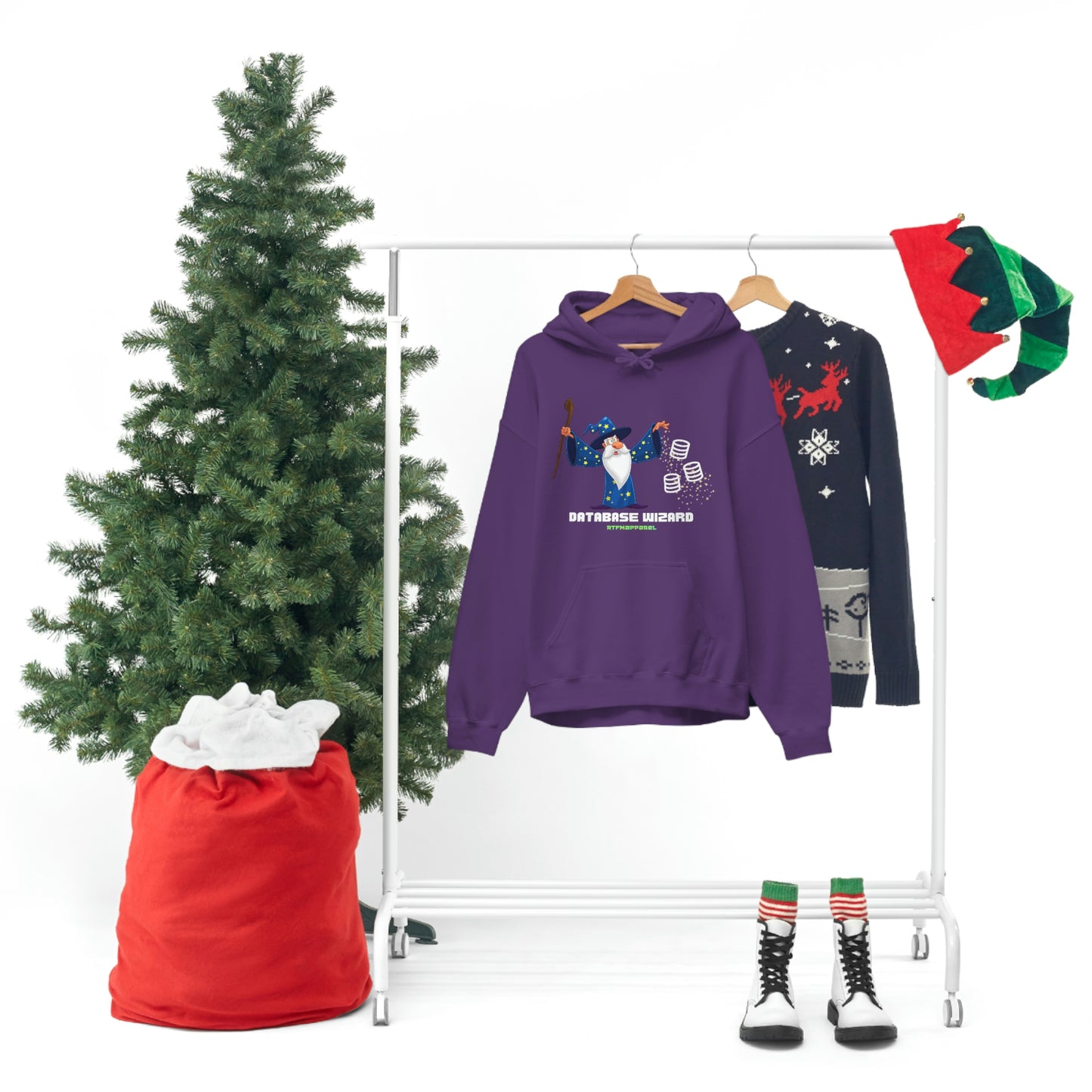 Database Wizard - SQL DBA Sysadmin Data Science Hooded Sweatshirt