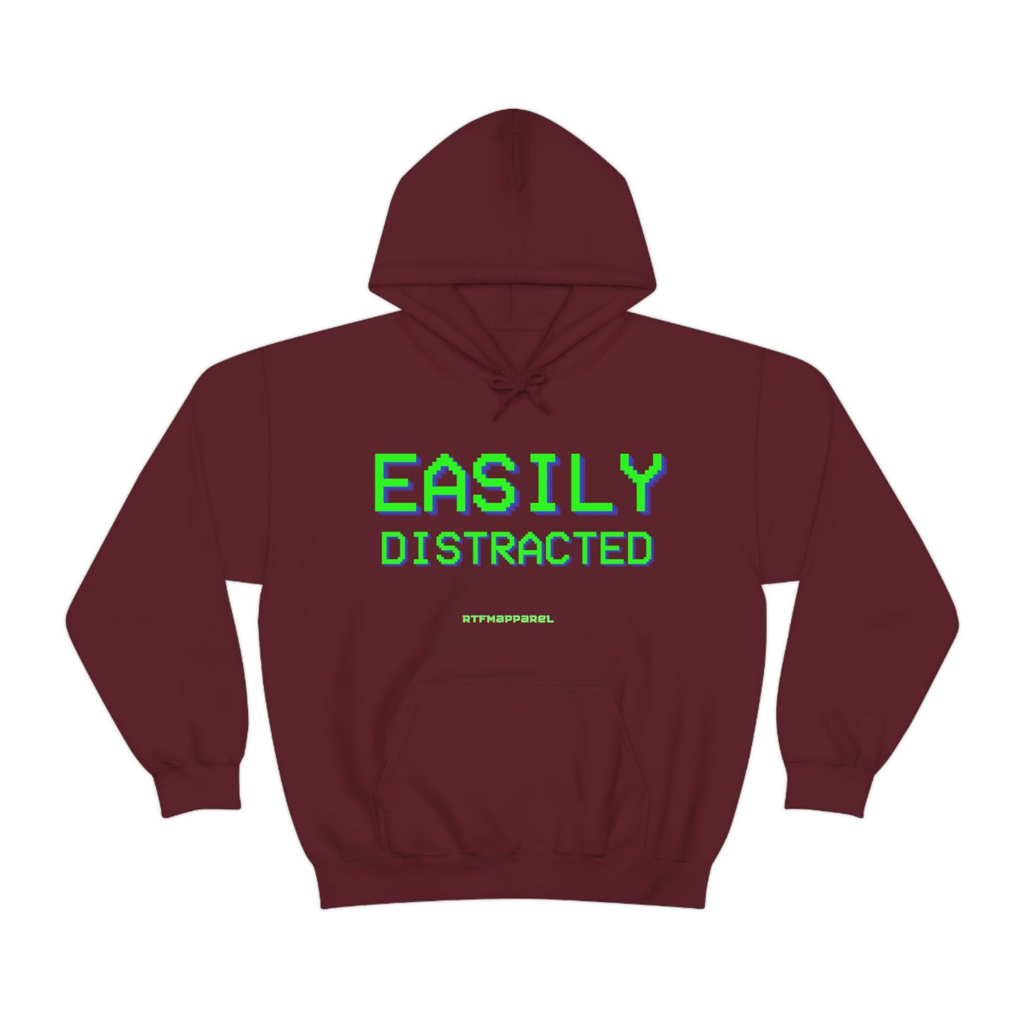 Easily Distracted - Funny, Sysadmin, Geek, Gamer, Developer, Gift Hooded Sweatshirt