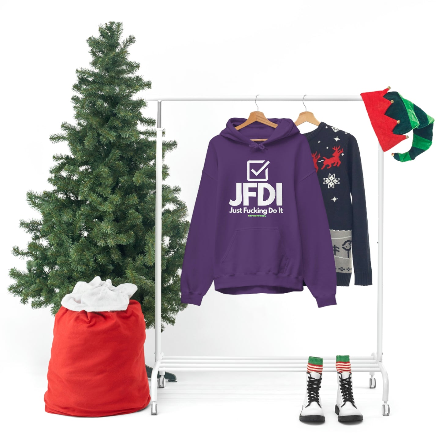 JFDI, Just do it, Funny, Sysadmin, Geek, Project Manager, Explicit, Developer, Gift, Unisex Hooded Sweatshirt