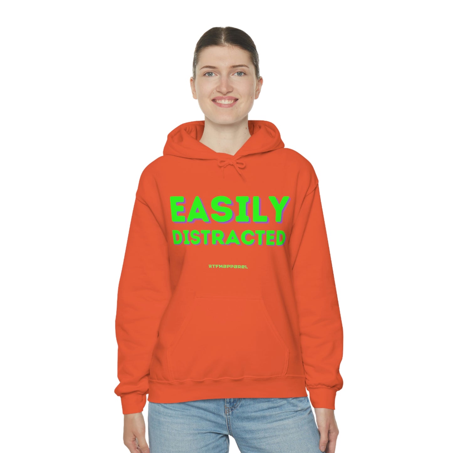 Easily Distracted - Funny, Sysadmin, Geek, Gamer, Developer, Gift Hooded Sweatshirt