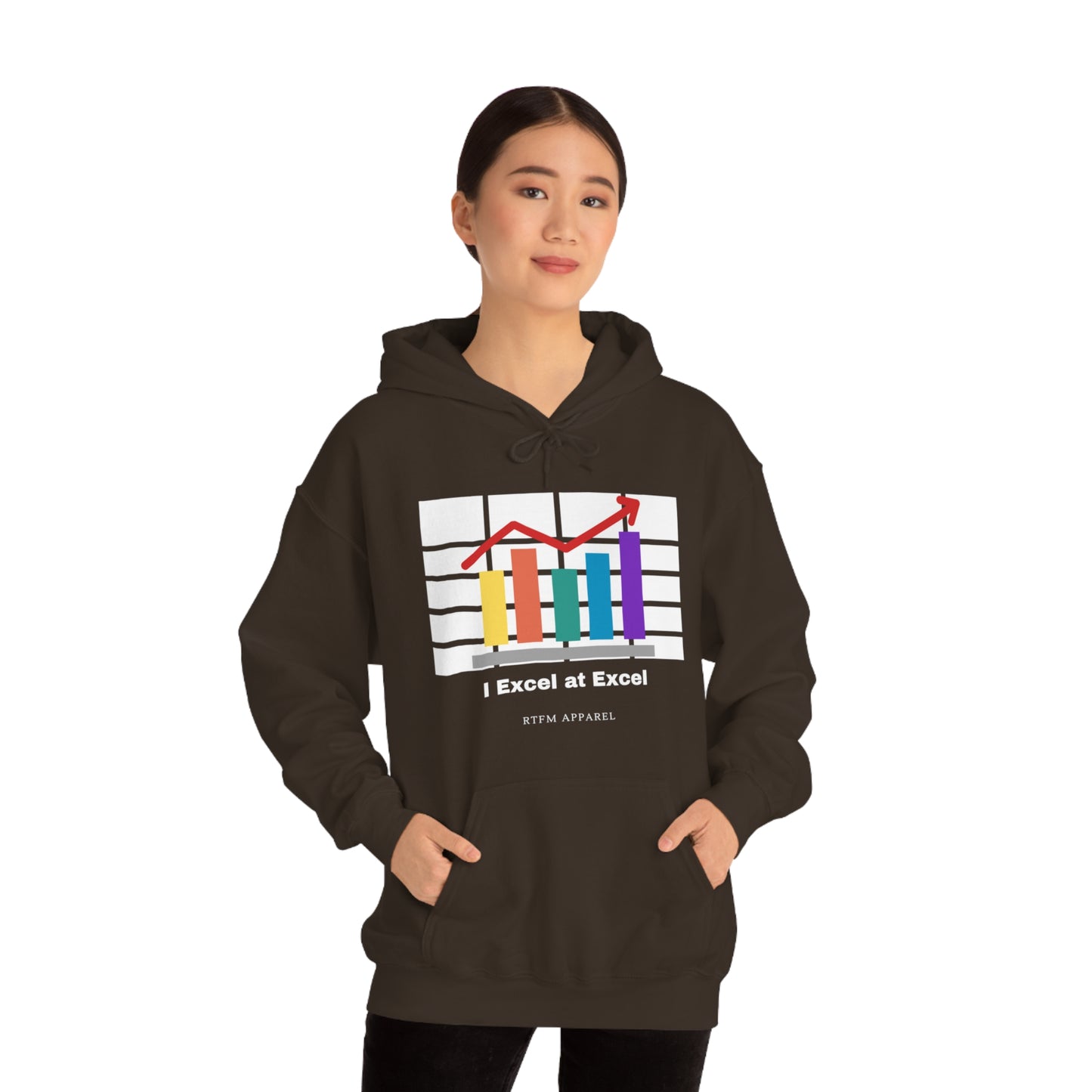 Excel Hoodie: I Excel at Excel, office humour, spreadsheets