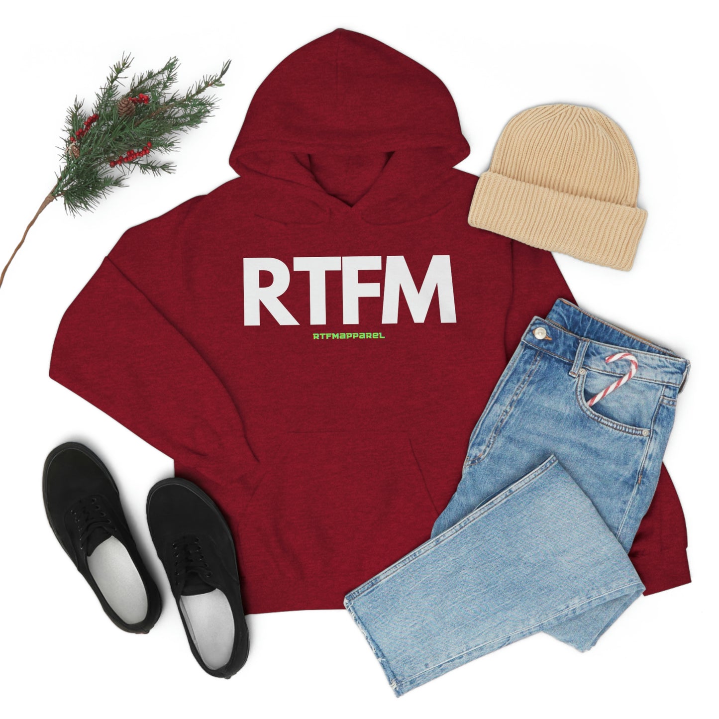 RTFM, Read the Manual, unny, Sysadmin, Geek, Project Manager, Developer, Gift, Unisex Hooded Sweatshirt