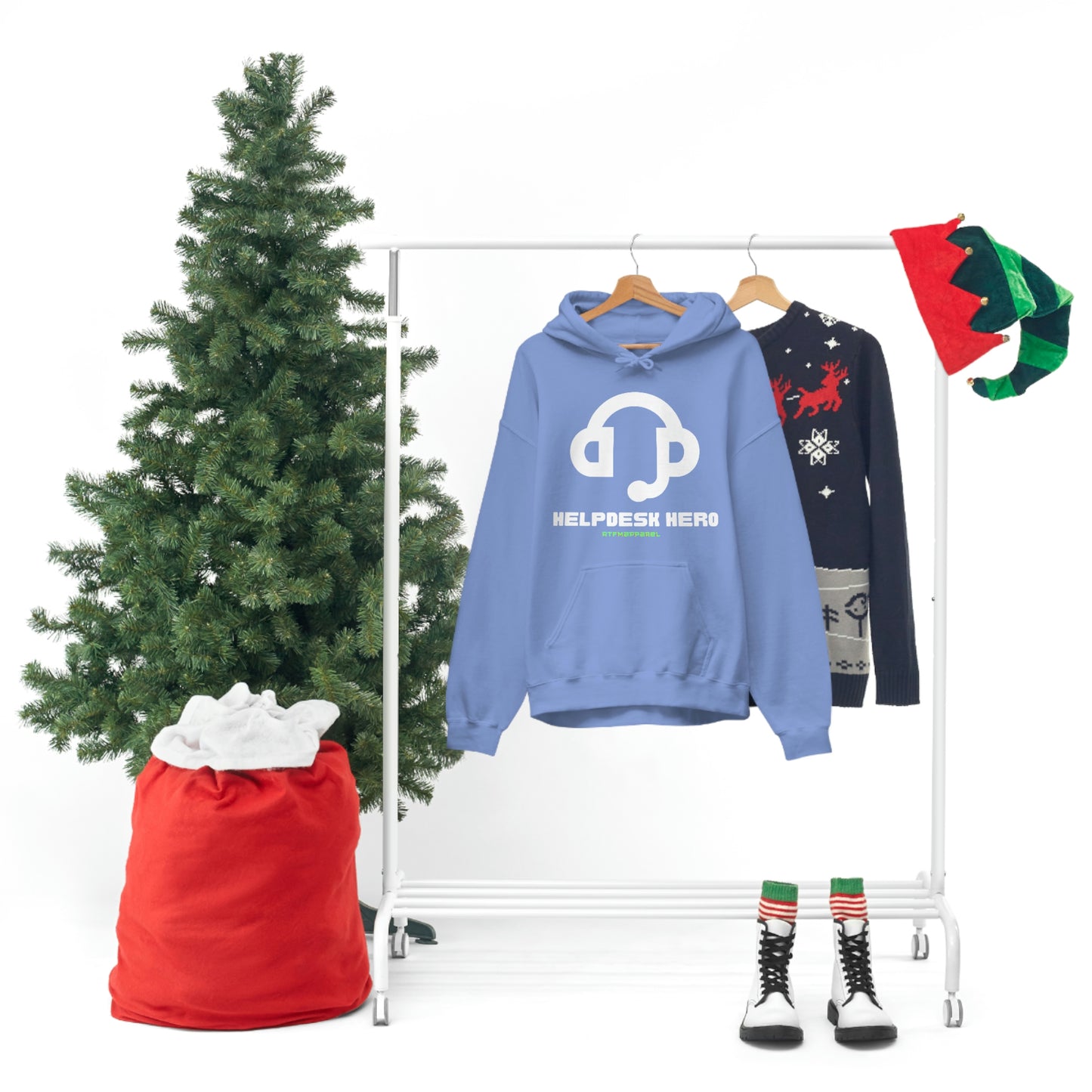 Helpdesk Hero, IT Support Funny, Sysadmin, RTFM Hoodie