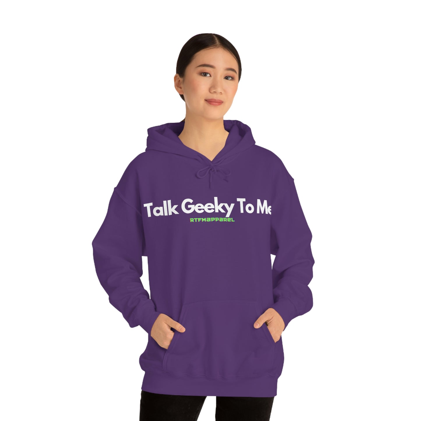 Talk Geeky to me, Funny, Sysadmin, Geek, Project Manager, Developer, Gift, Unisex Hooded Sweatshirt
