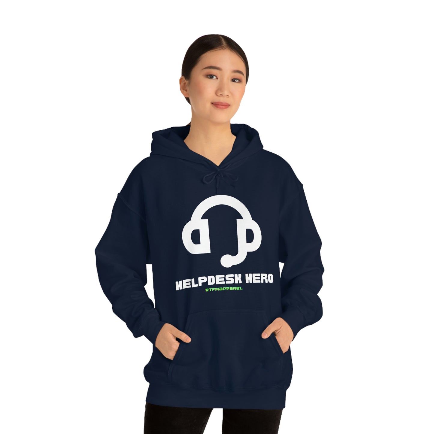 Helpdesk Hero, IT Support Funny, Sysadmin, RTFM Hoodie