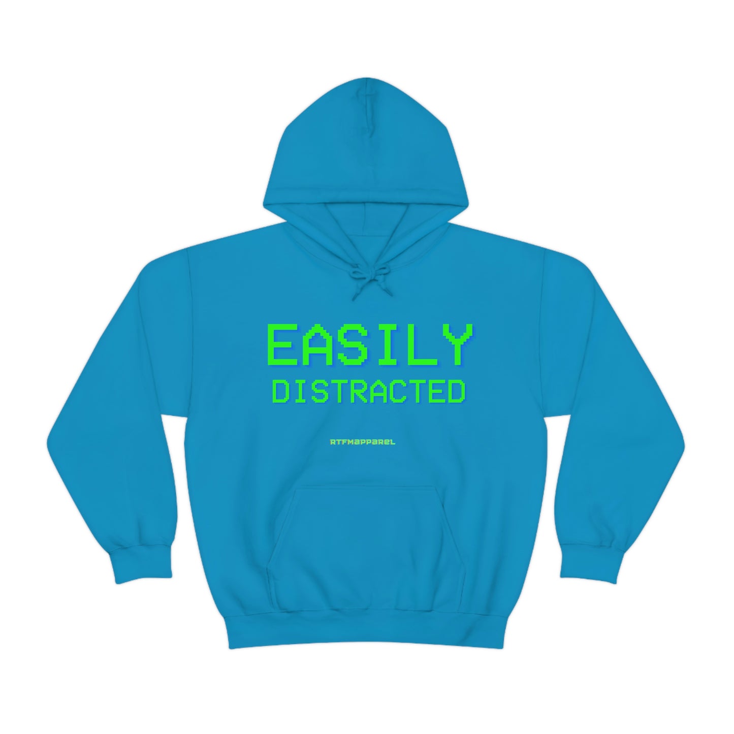Easily Distracted - Funny, Sysadmin, Geek, Gamer, Developer, Gift Hooded Sweatshirt