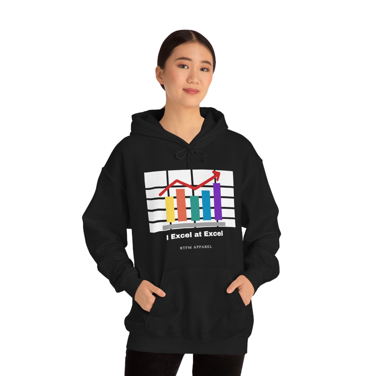 Excel Hoodie: I Excel at Excel, office humour, spreadsheets
