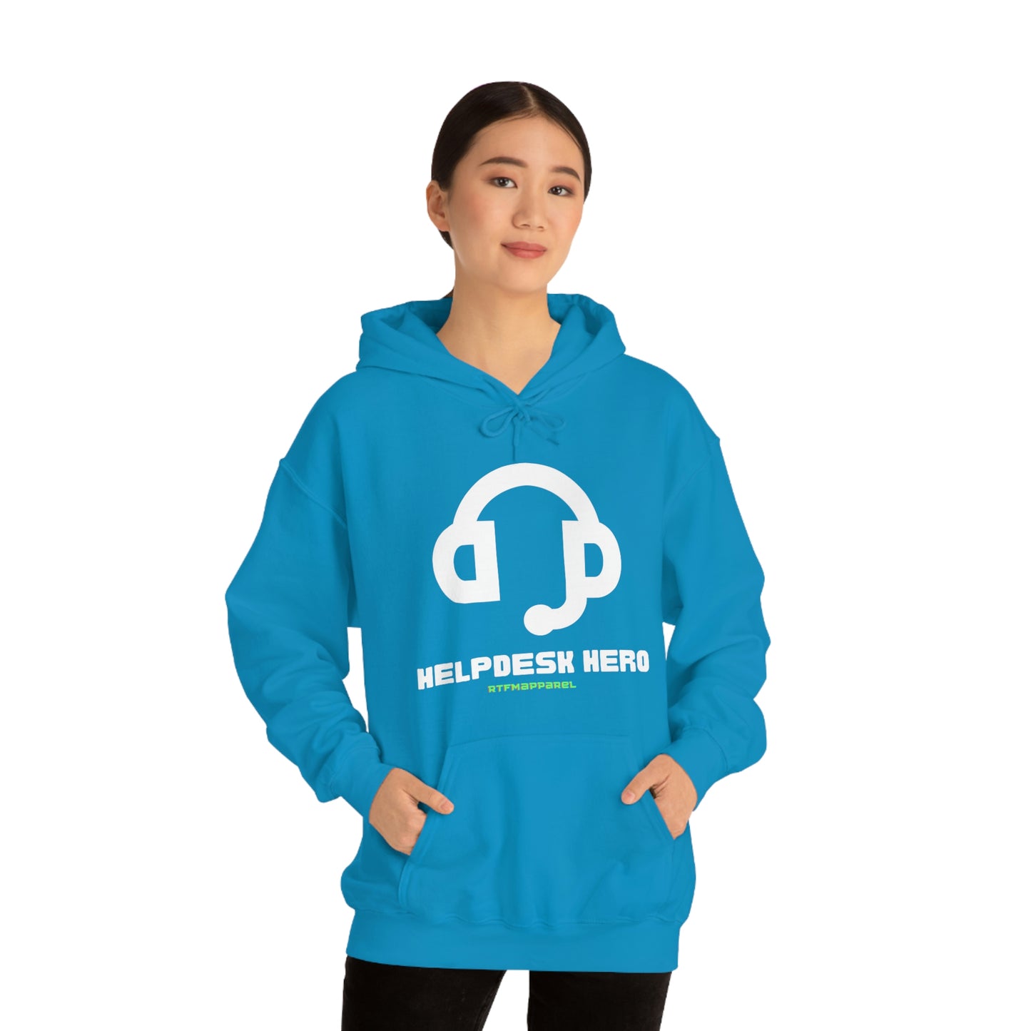 Helpdesk Hero, IT Support Funny, Sysadmin, RTFM Hoodie