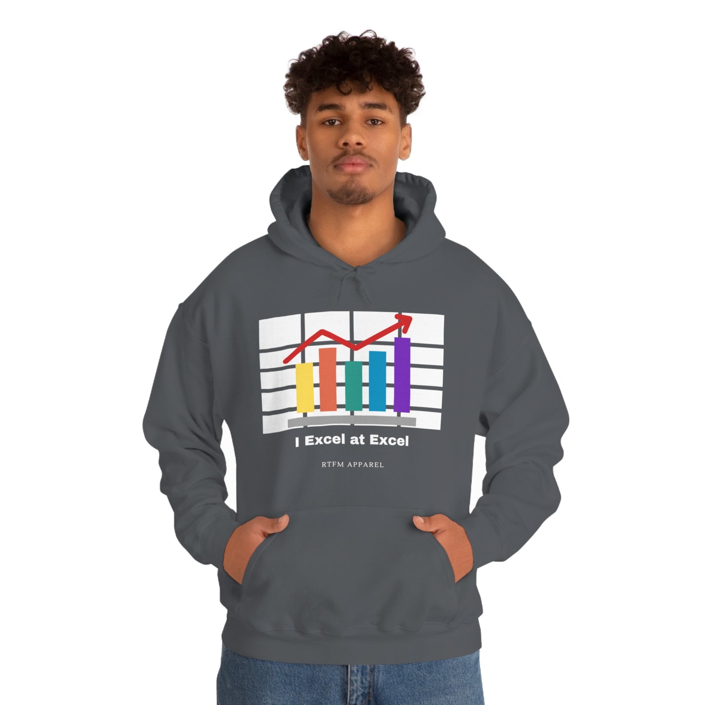 Excel Hoodie: I Excel at Excel, office humour, spreadsheets