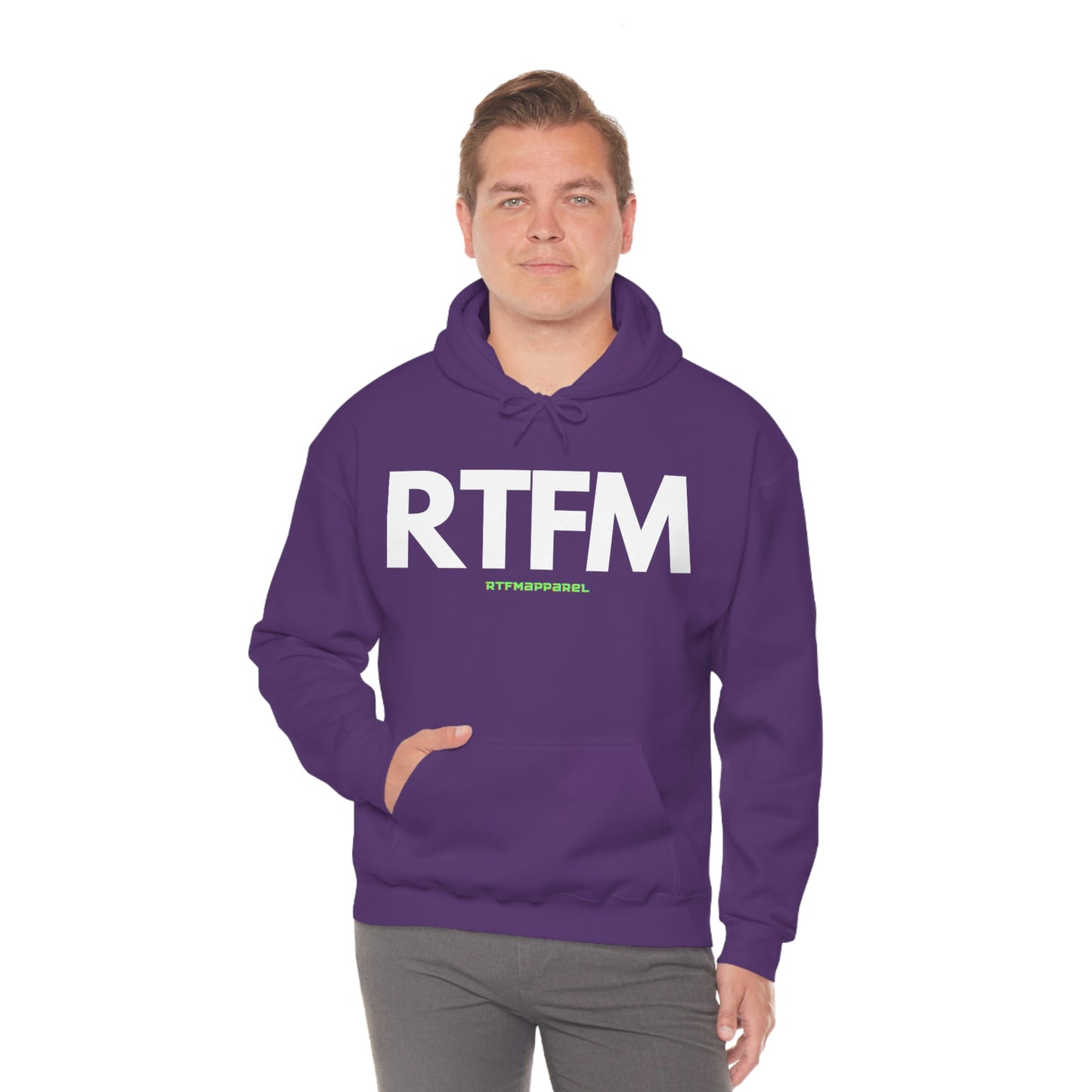 RTFM, Read the Manual, unny, Sysadmin, Geek, Project Manager, Developer, Gift, Unisex Hooded Sweatshirt