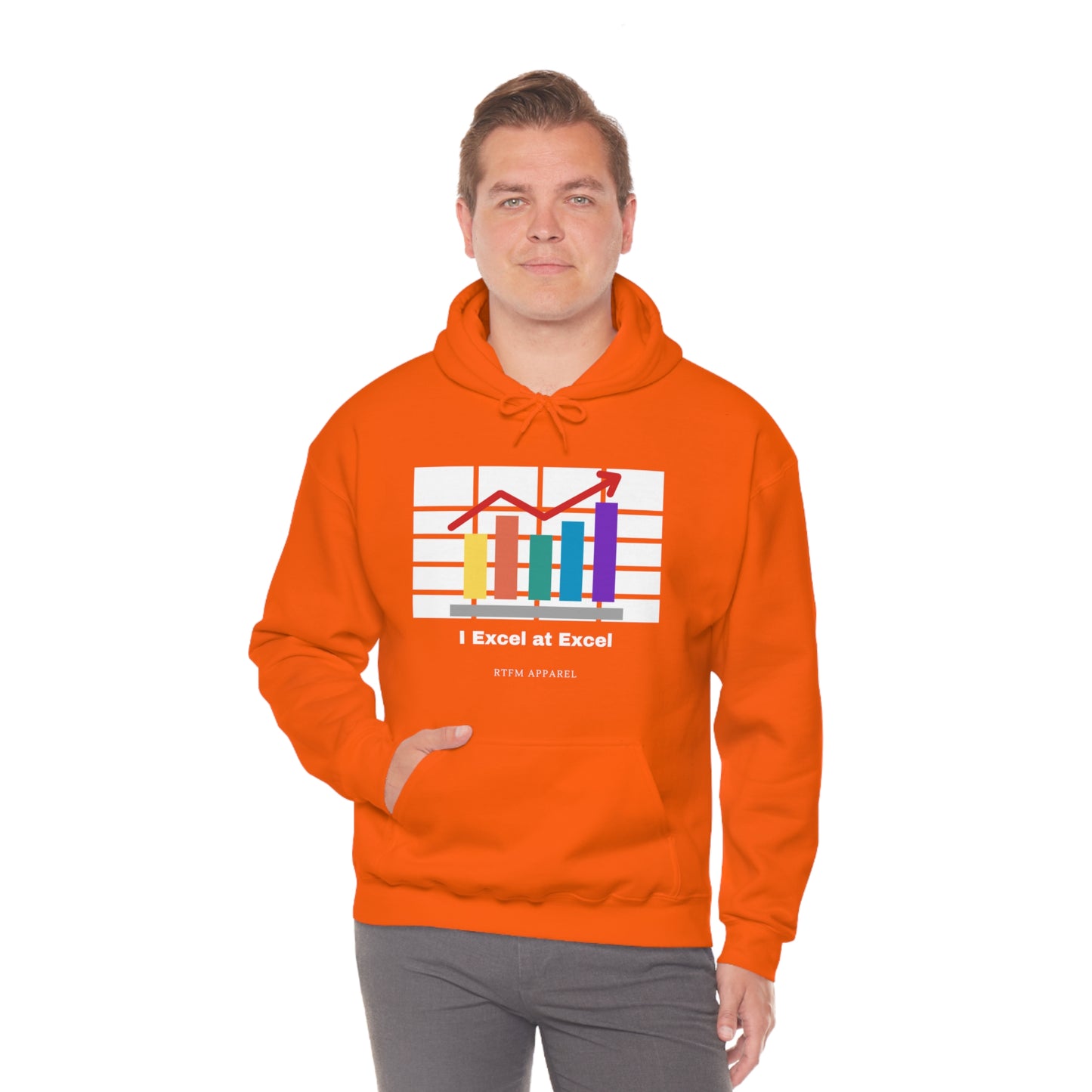 Excel Hoodie: I Excel at Excel, office humour, spreadsheets