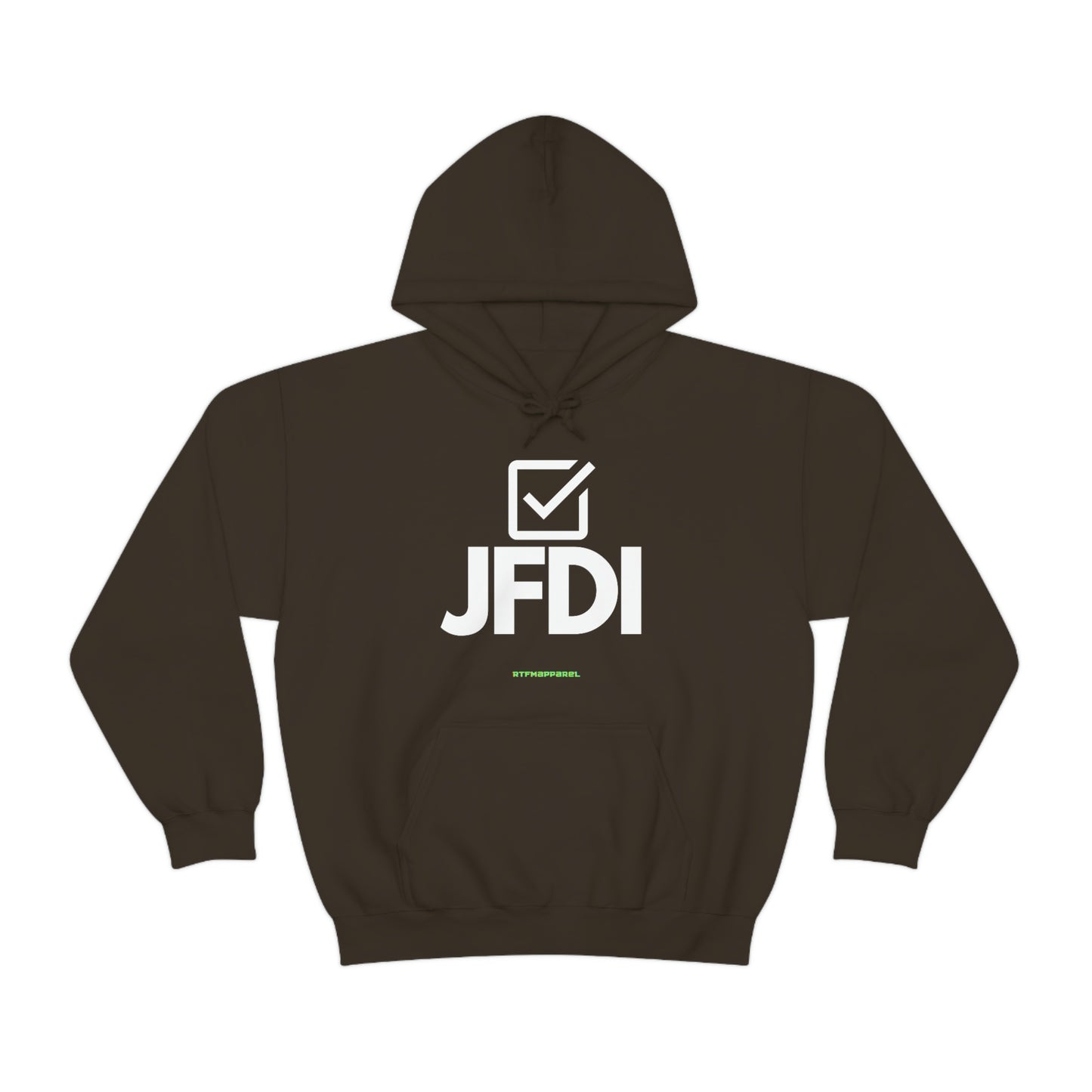 JFDI, Just do it, Funny, Sysadmin, Geek, Project Manager, Developer, Gift, Unisex Hooded Sweatshirt