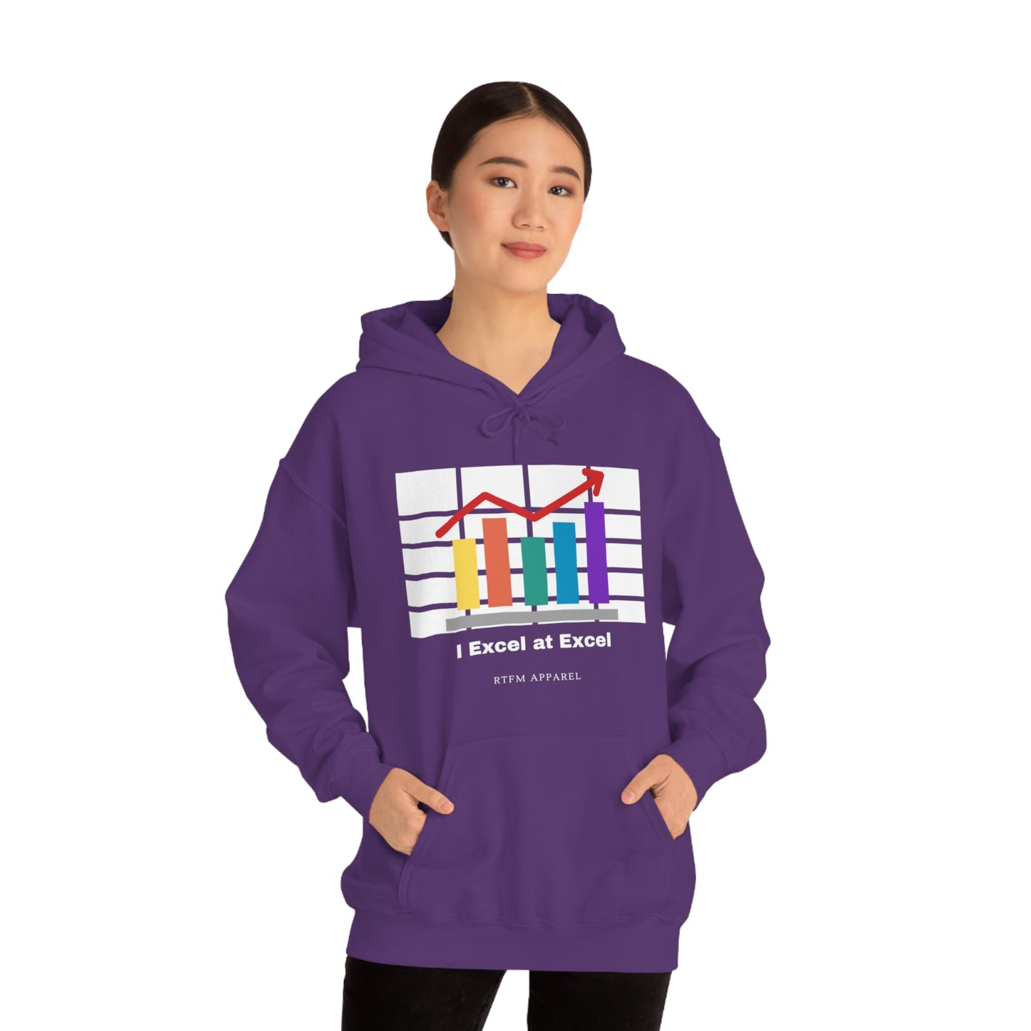 Excel Hoodie: I Excel at Excel, office humour, spreadsheets