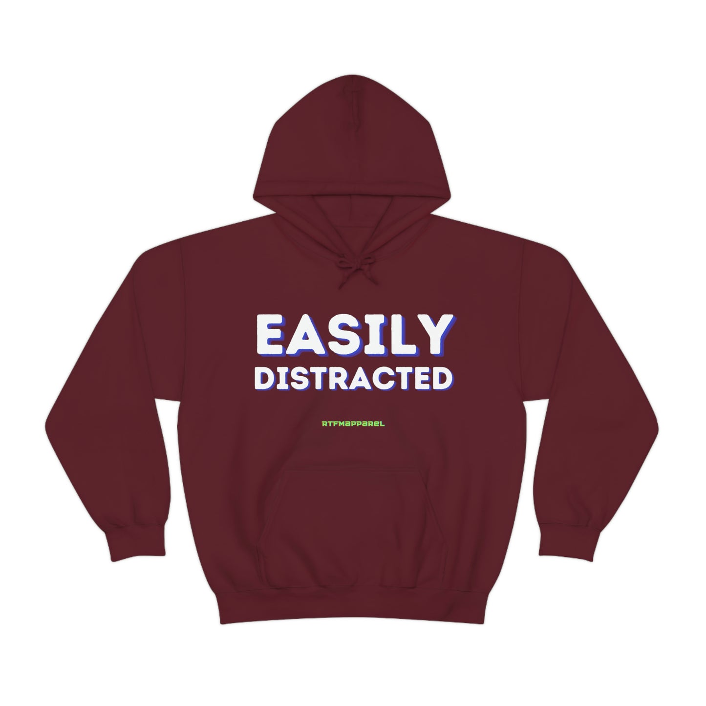 Easily Distracted - Funny, Sysadmin, Geek, Gamer, Developer, Gift Hooded Sweatshirt