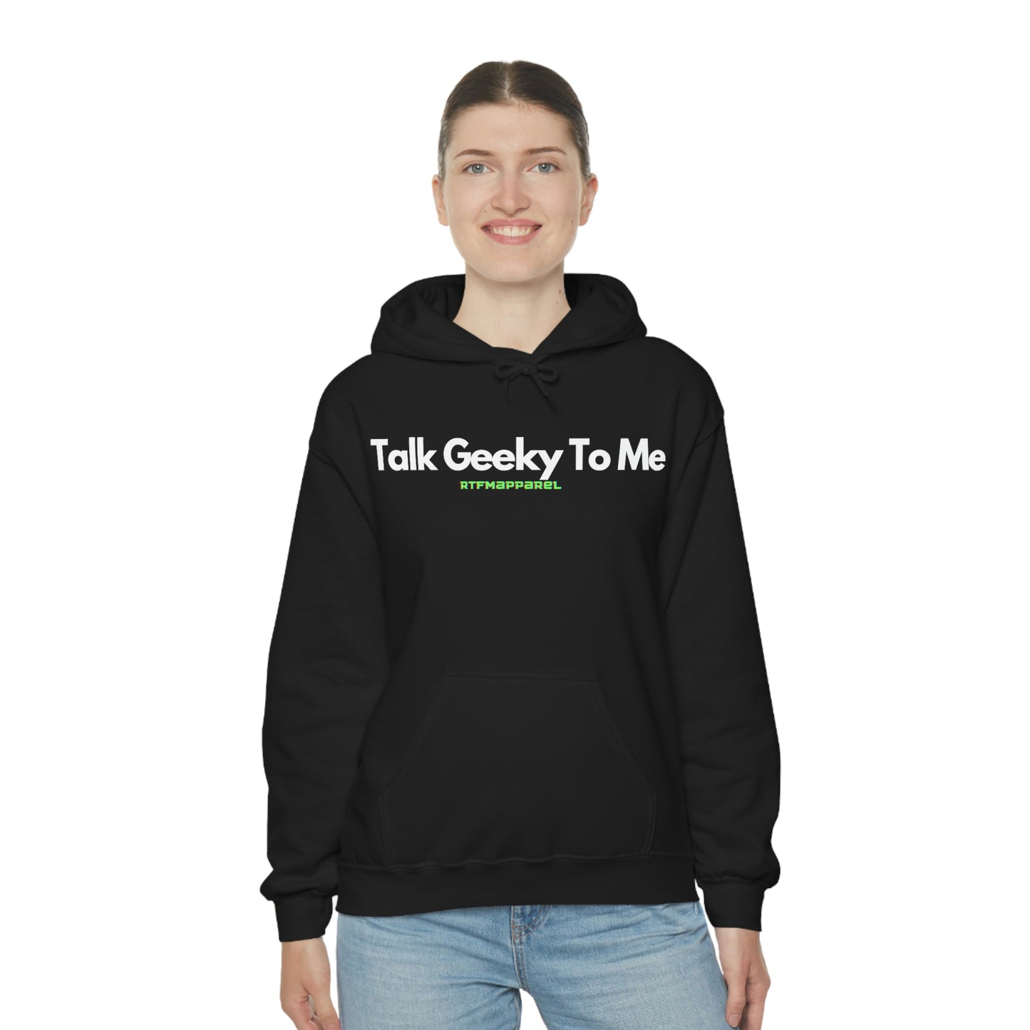 Talk Geeky to me, Funny, Sysadmin, Geek, Project Manager, Developer, Gift, Unisex Hooded Sweatshirt