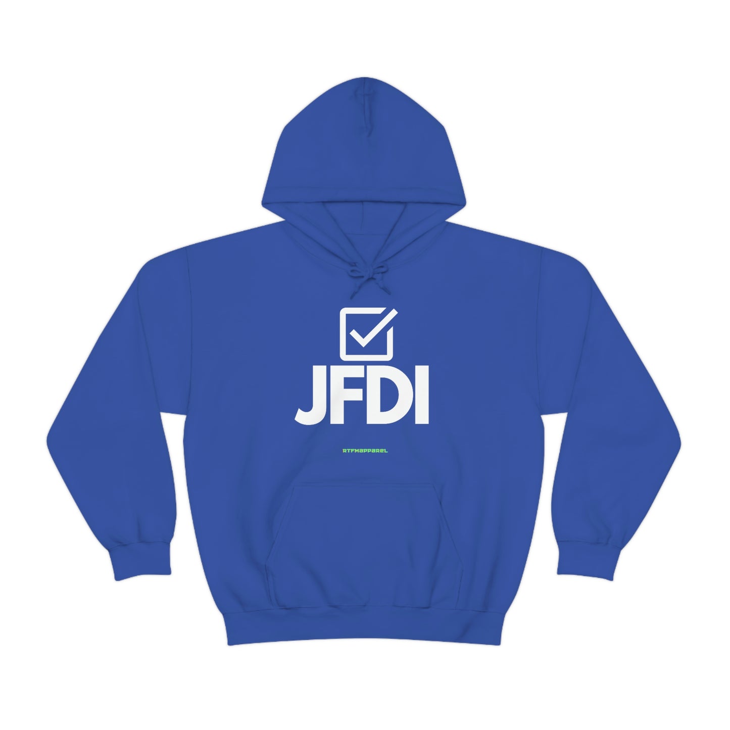 JFDI, Just do it, Funny, Sysadmin, Geek, Project Manager, Developer, Gift, Unisex Hooded Sweatshirt
