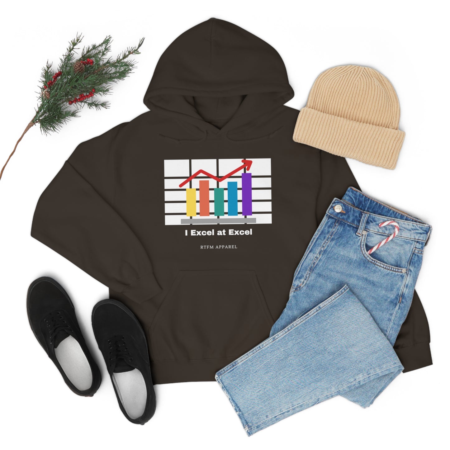 Excel Hoodie: I Excel at Excel, office humour, spreadsheets
