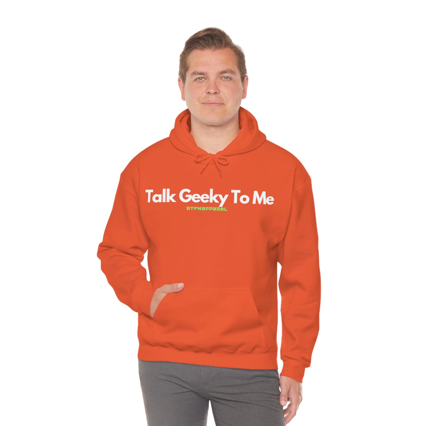Talk Geeky to me, Funny, Sysadmin, Geek, Project Manager, Developer, Gift, Unisex Hooded Sweatshirt