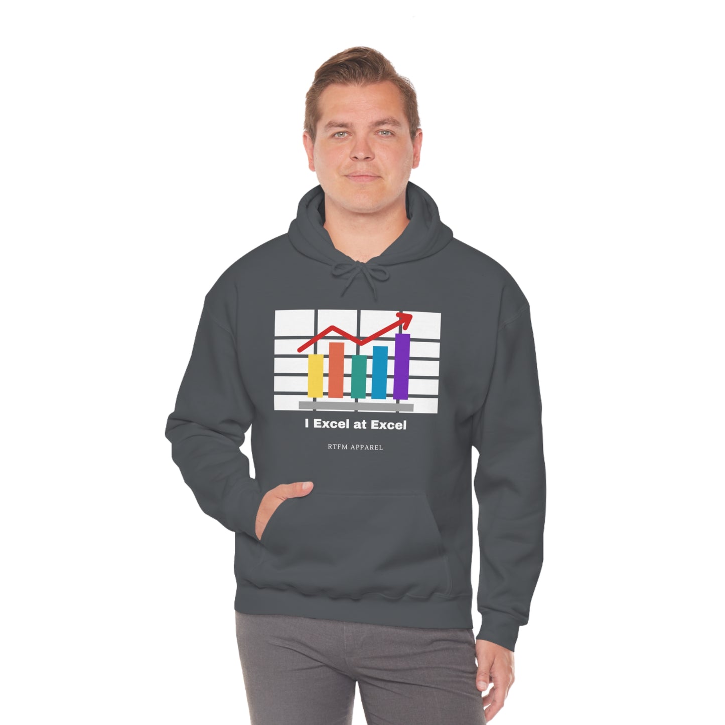 Excel Hoodie: I Excel at Excel, office humour, spreadsheets