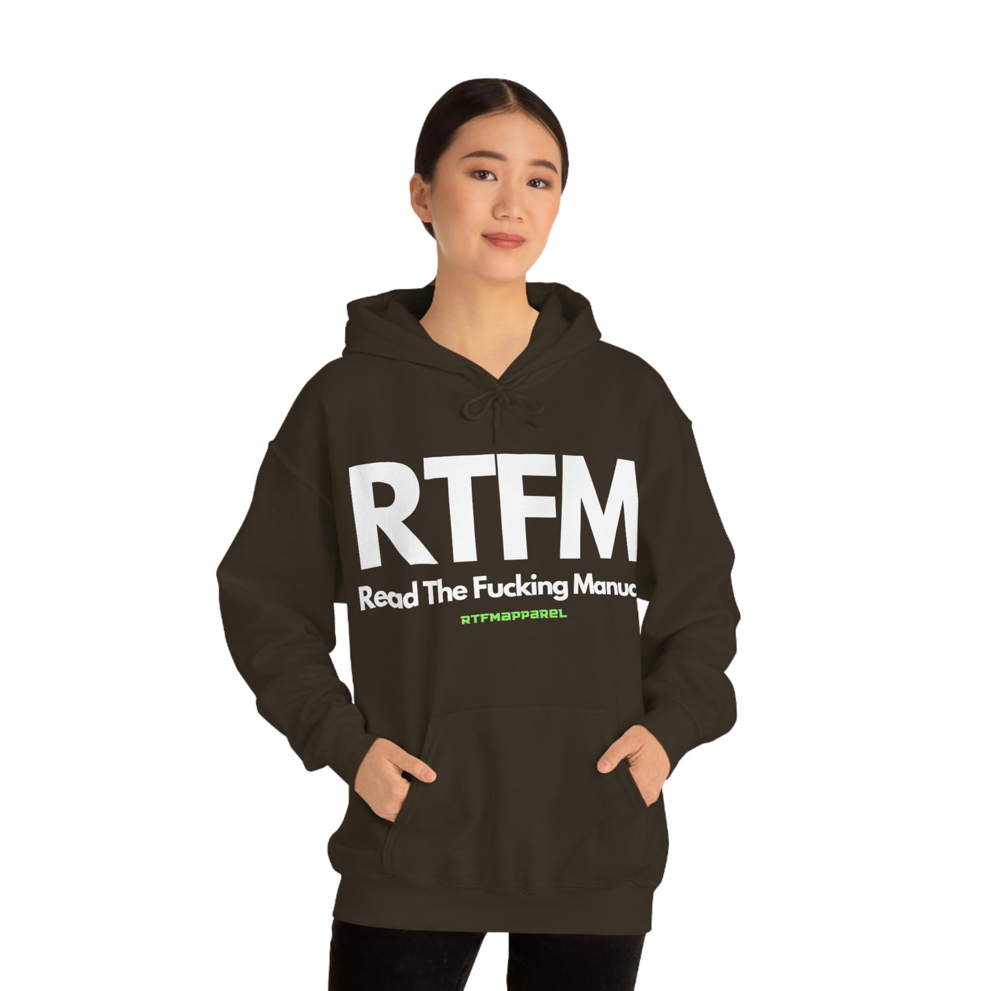 RTFM, Read the Manual, Explicit Funny, Sysadmin, Geek, Project Manager, Developer, Gift, Unisex Hooded Sweatshirt