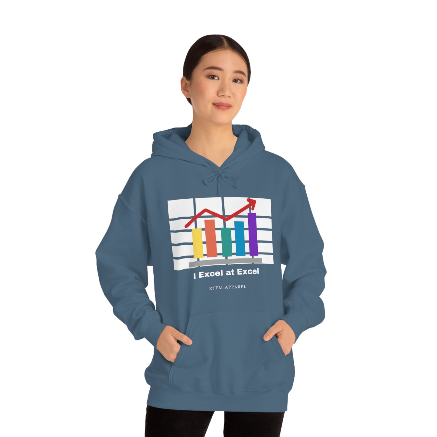 Excel Hoodie: I Excel at Excel, office humour, spreadsheets