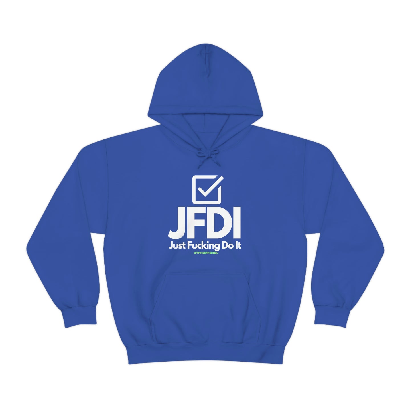 JFDI, Just do it, Funny, Sysadmin, Geek, Project Manager, Explicit, Developer, Gift, Unisex Hooded Sweatshirt