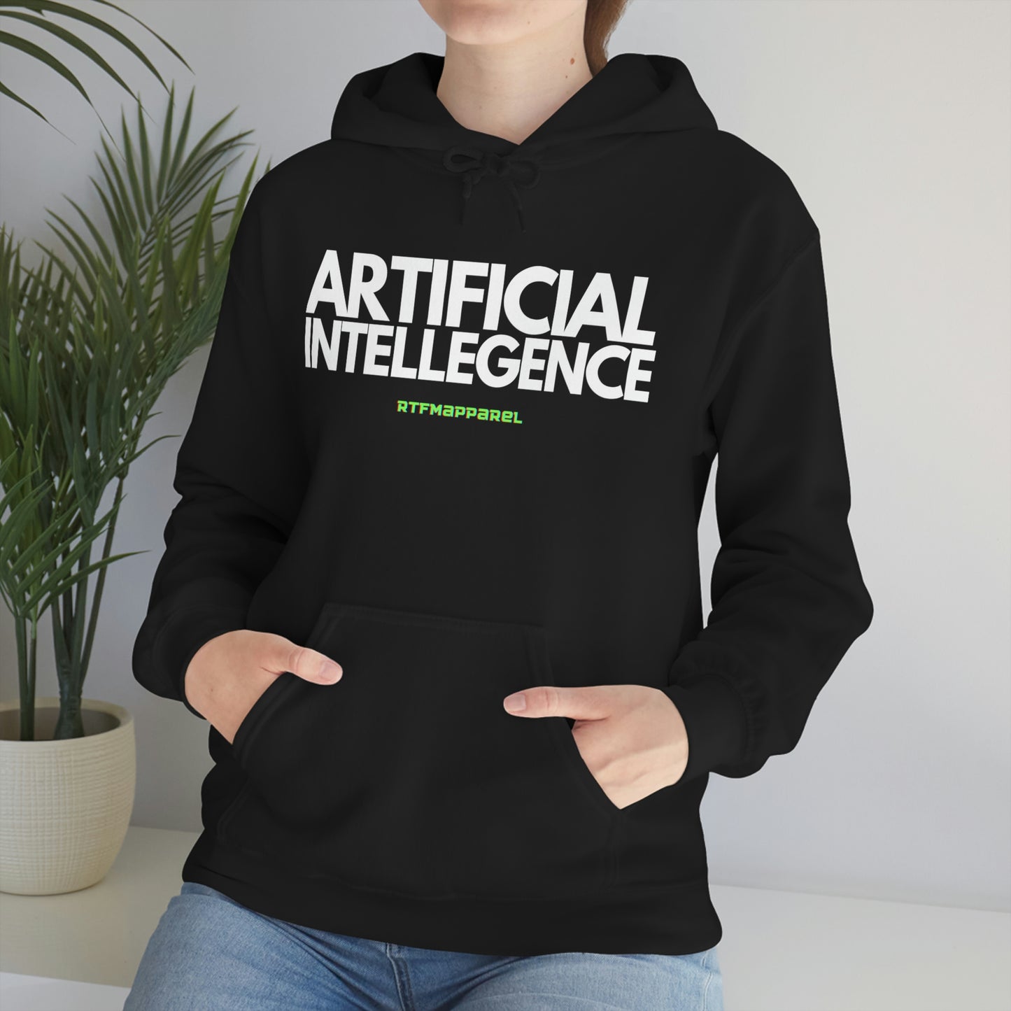 Artificial Intellegence, AI, Funny , Sysadmin, Geek, Project Manager, Developer, Gift, Unisex Hooded Sweatshirt