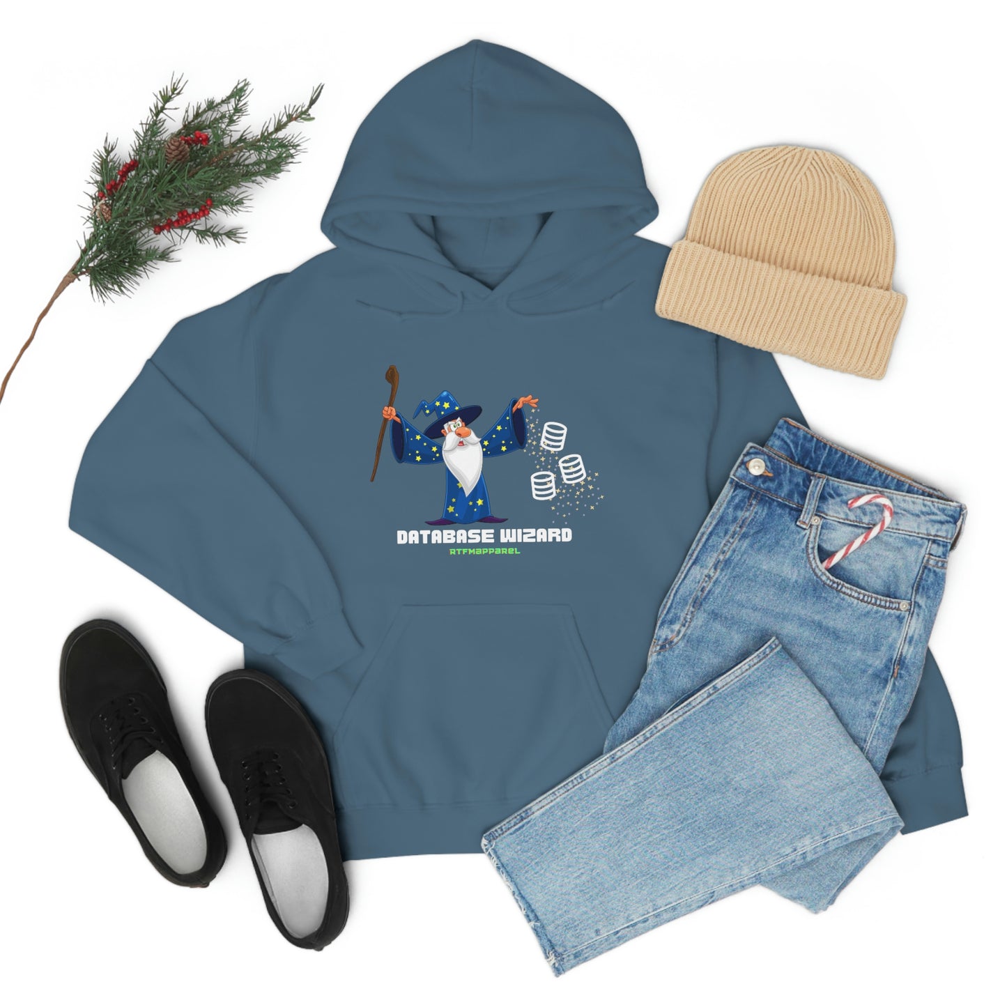 Database Wizard - SQL DBA Sysadmin Data Science Hooded Sweatshirt