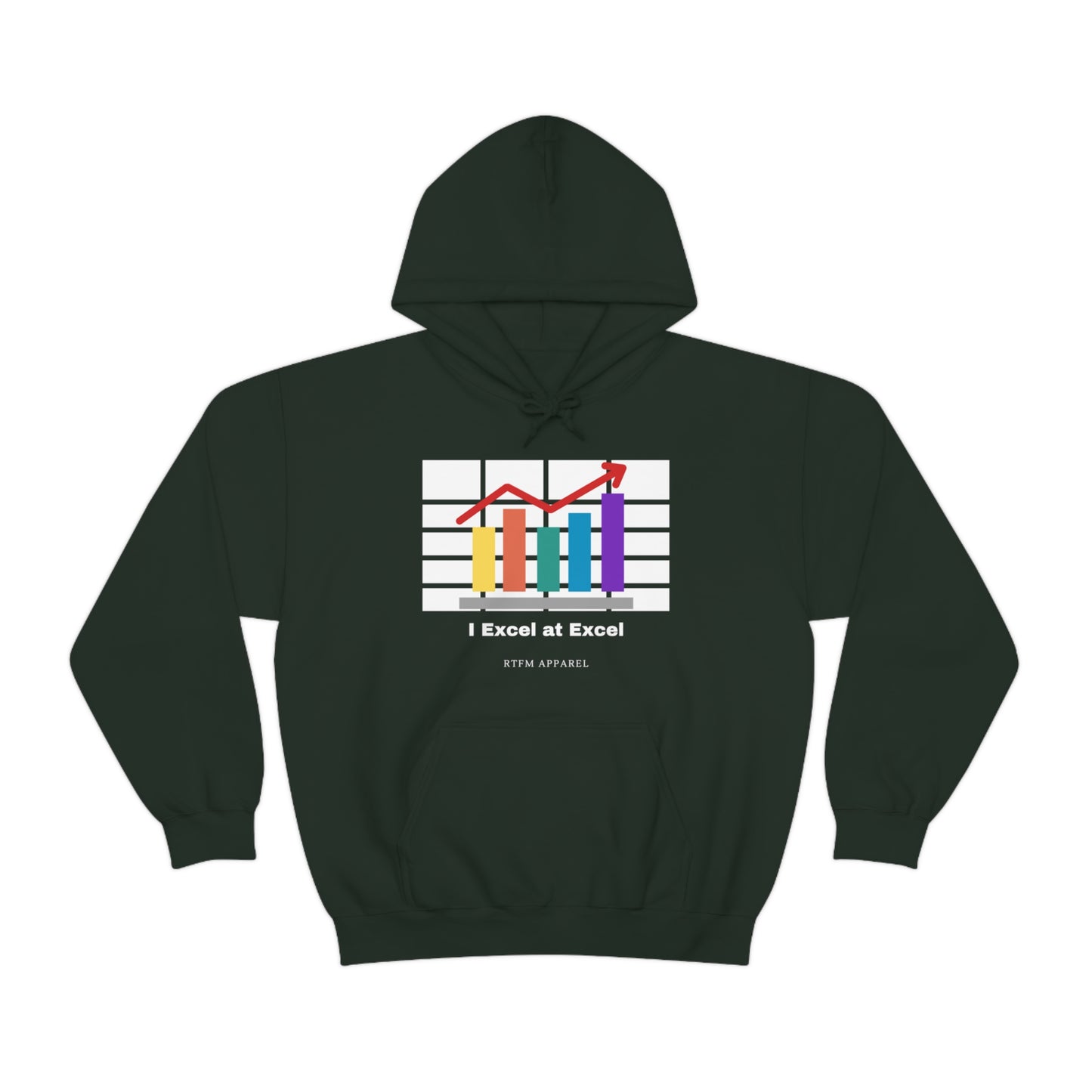 Excel Hoodie: I Excel at Excel, office humour, spreadsheets