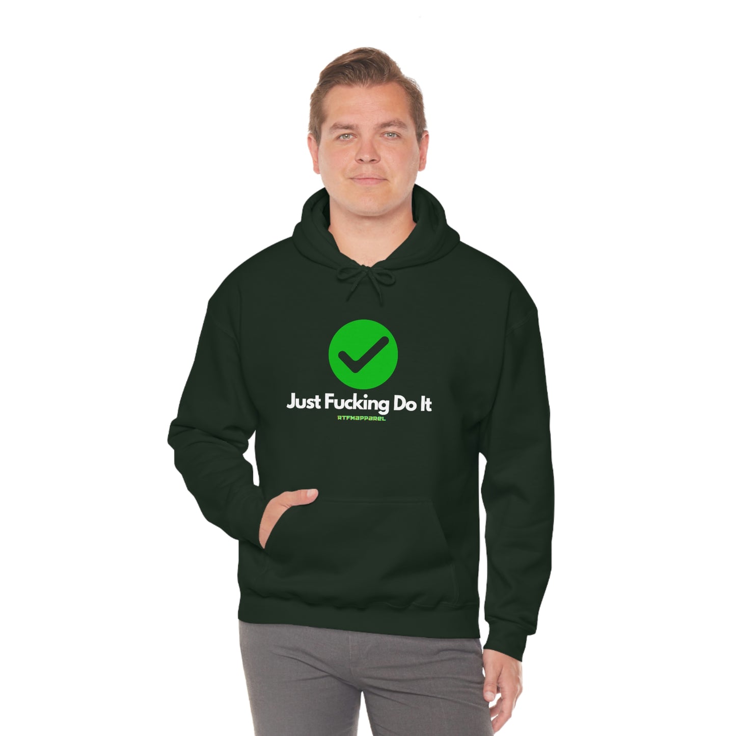 JFDI, Just do it, Funny, Sysadmin, Geek, Project Manager, Explicit, Developer, Gift, Unisex Hooded Sweatshirt