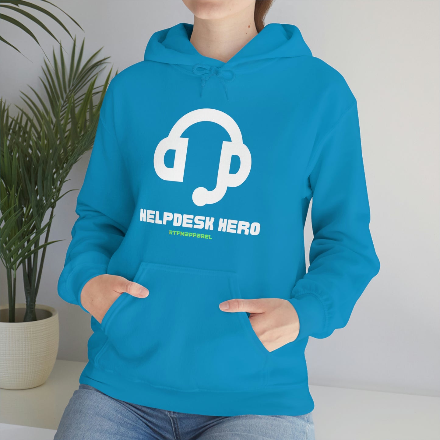 Helpdesk Hero, IT Support Funny, Sysadmin, RTFM Hoodie