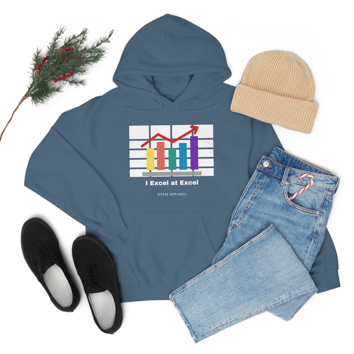 Excel Hoodie: I Excel at Excel, office humour, spreadsheets
