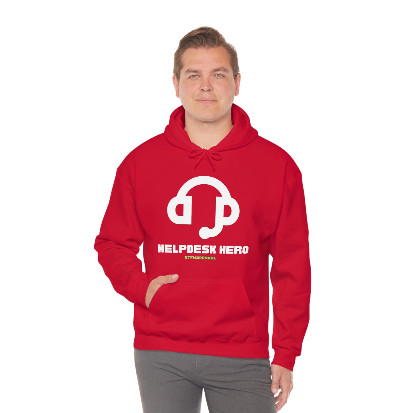 Helpdesk Hero, IT Support Funny, Sysadmin, RTFM Hoodie
