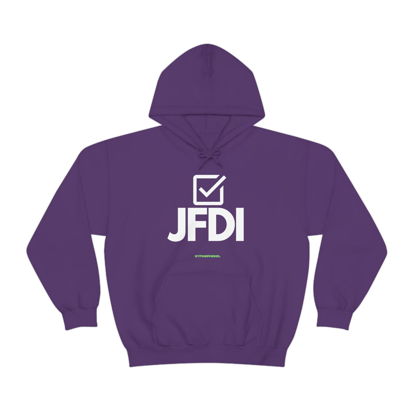 JFDI, Just do it, Funny, Sysadmin, Geek, Project Manager, Developer, Gift, Unisex Hooded Sweatshirt