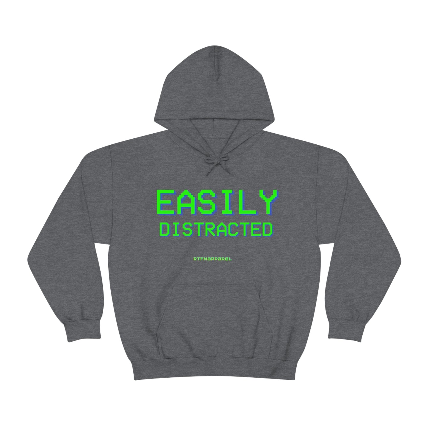 Easily Distracted - Funny, Sysadmin, Geek, Gamer, Developer, Gift Hooded Sweatshirt