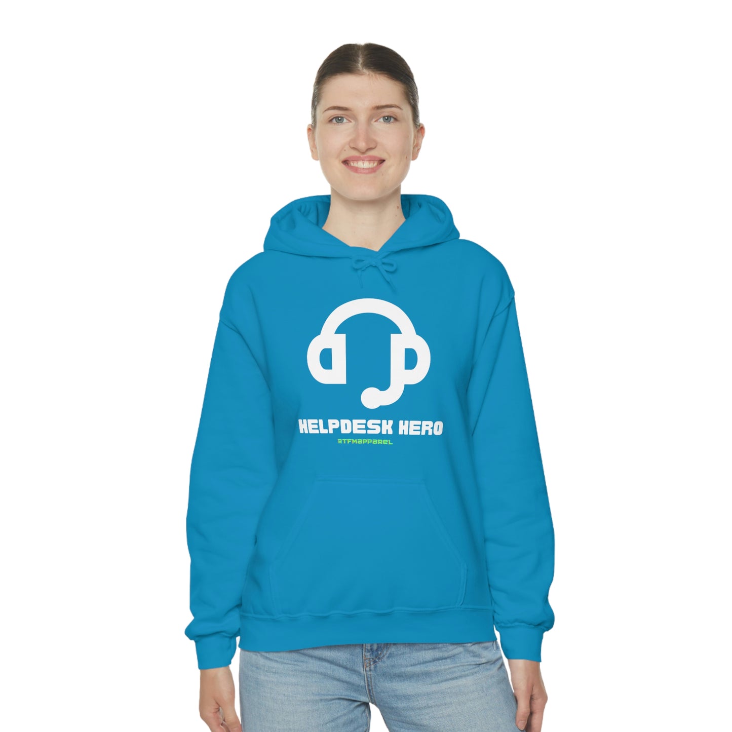 Helpdesk Hero, IT Support Funny, Sysadmin, RTFM Hoodie