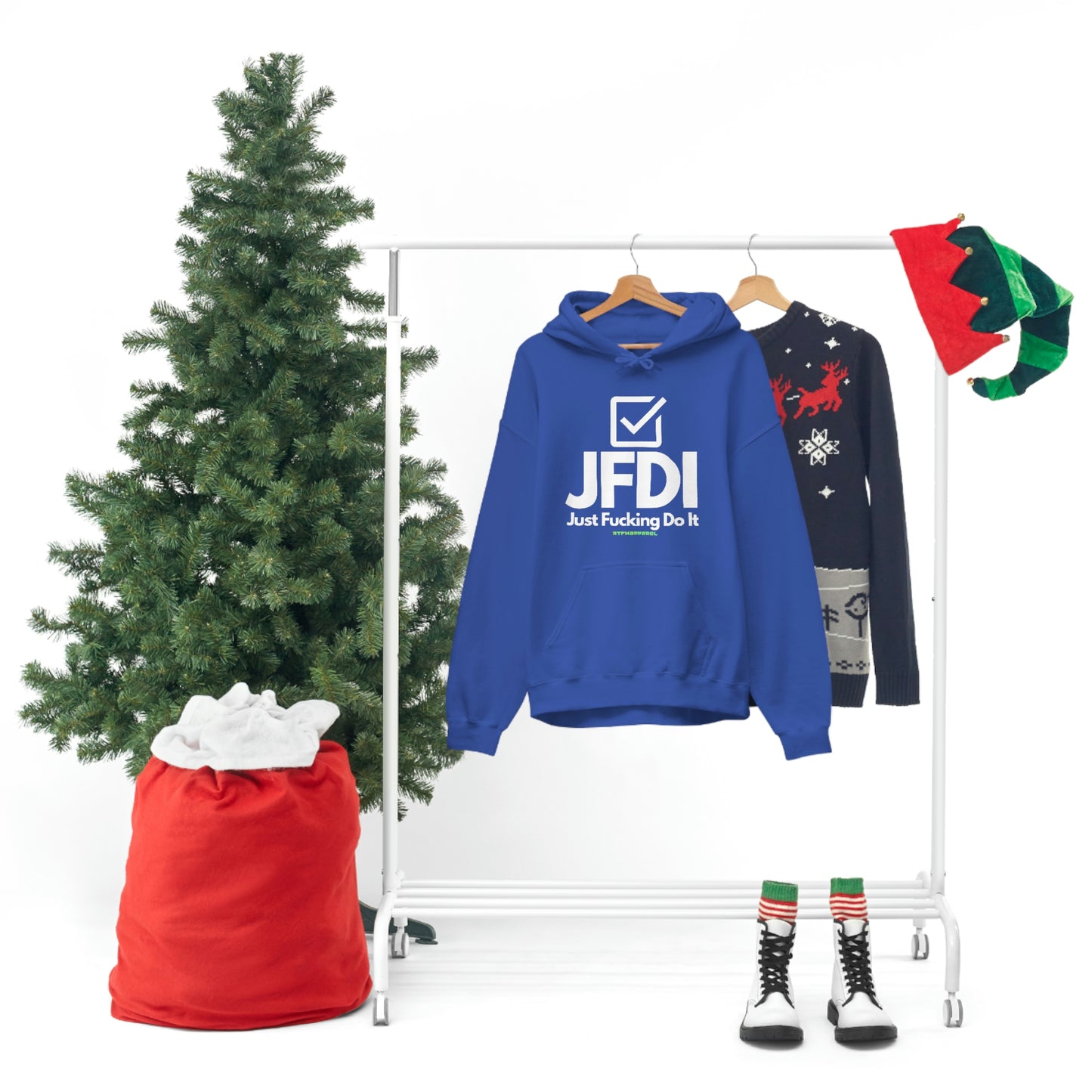 JFDI, Just do it, Funny, Sysadmin, Geek, Project Manager, Explicit, Developer, Gift, Unisex Hooded Sweatshirt