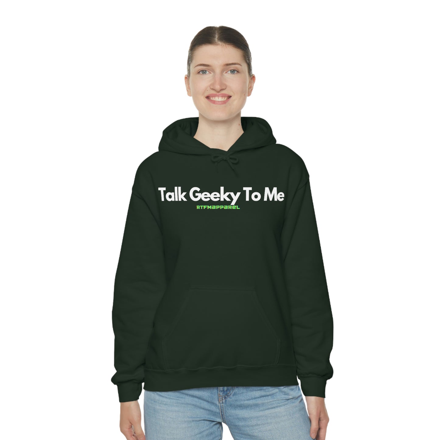 Talk Geeky to me, Funny, Sysadmin, Geek, Project Manager, Developer, Gift, Unisex Hooded Sweatshirt