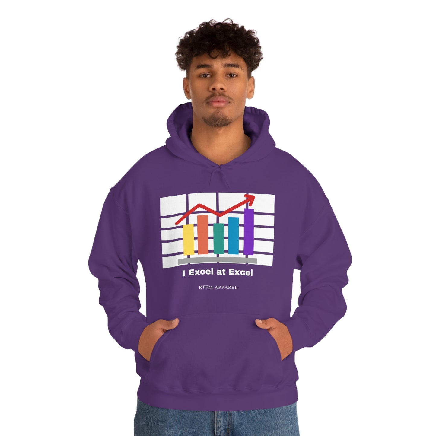 Excel Hoodie: I Excel at Excel, office humour, spreadsheets