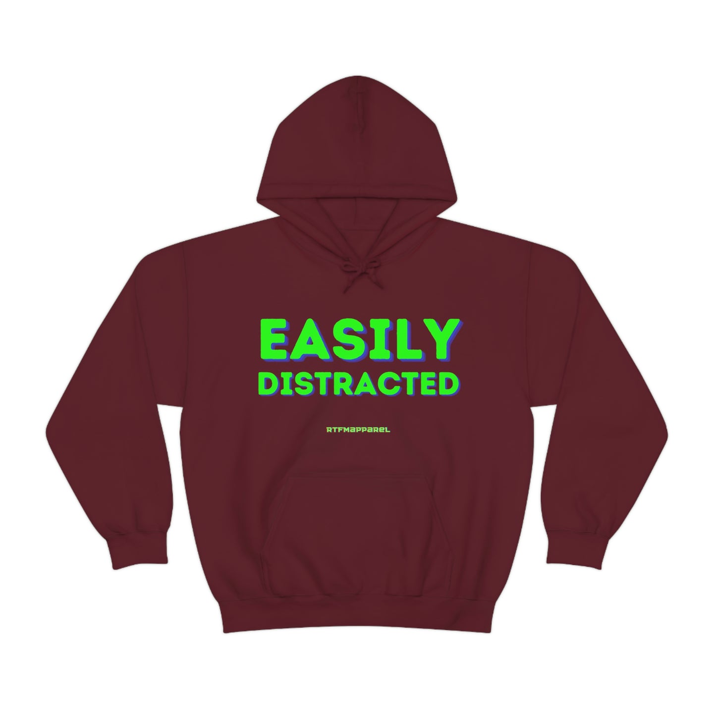 Easily Distracted - Funny, Sysadmin, Geek, Gamer, Developer, Gift Hooded Sweatshirt