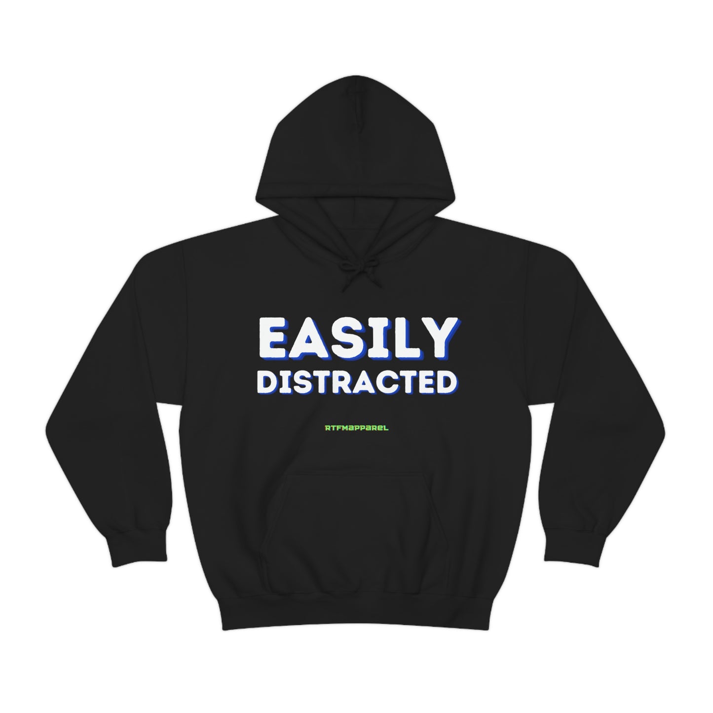 Easily Distracted - Funny, Sysadmin, Geek, Gamer, Developer, Gift Hooded Sweatshirt