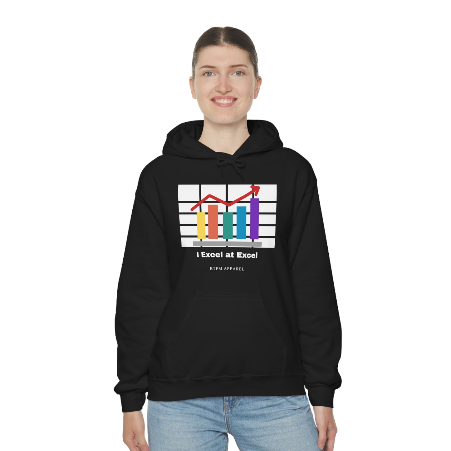 Excel Hoodie: I Excel at Excel, office humour, spreadsheets