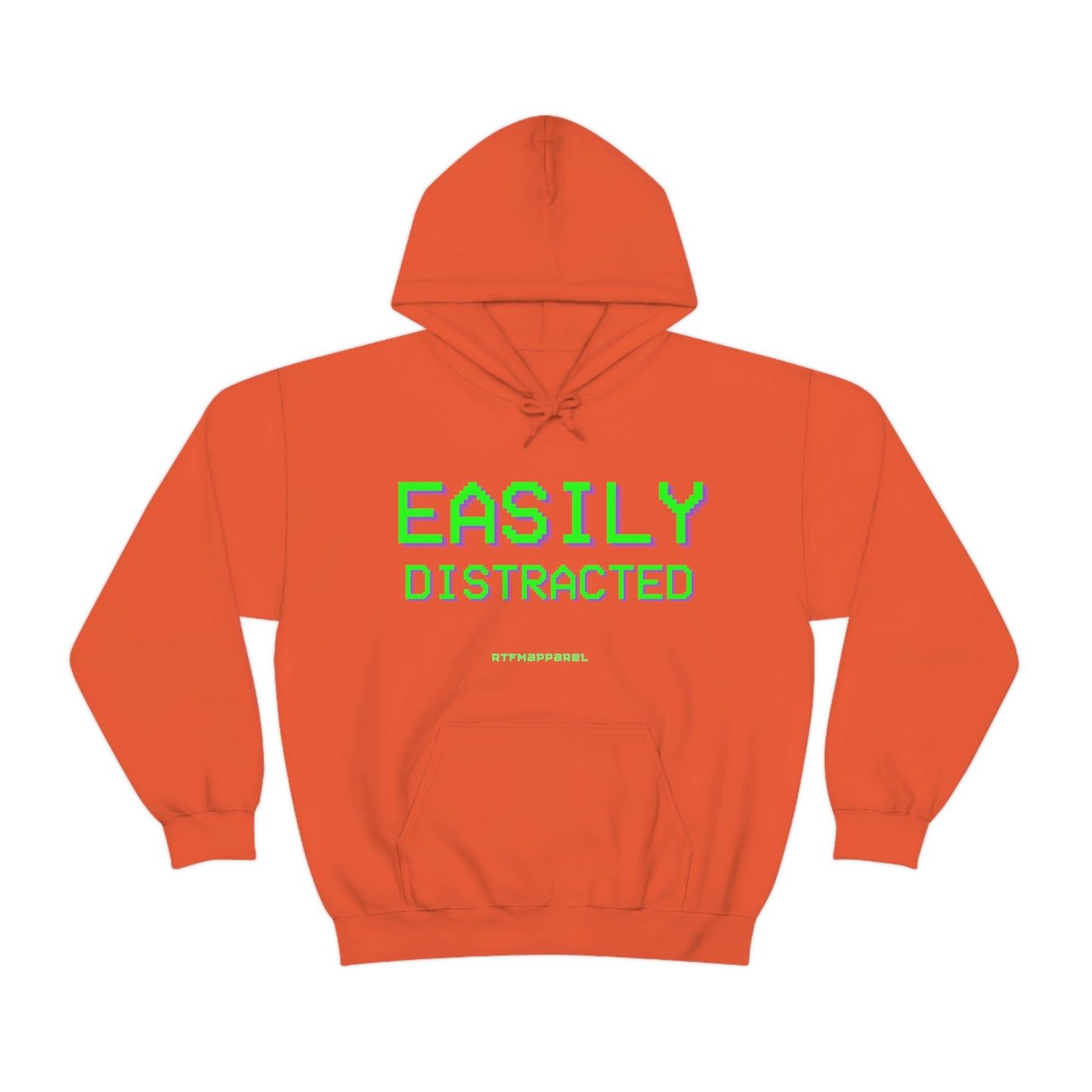 Easily Distracted - Funny, Sysadmin, Geek, Gamer, Developer, Gift Hooded Sweatshirt