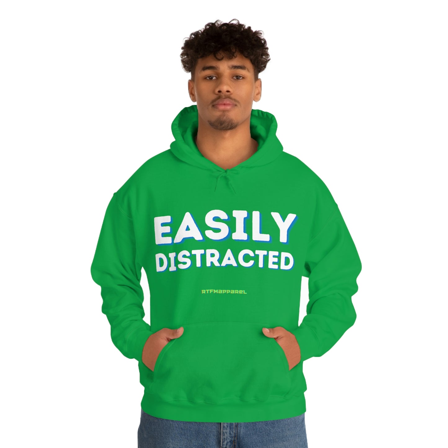 Easily Distracted - Funny, Sysadmin, Geek, Gamer, Developer, Gift Hooded Sweatshirt