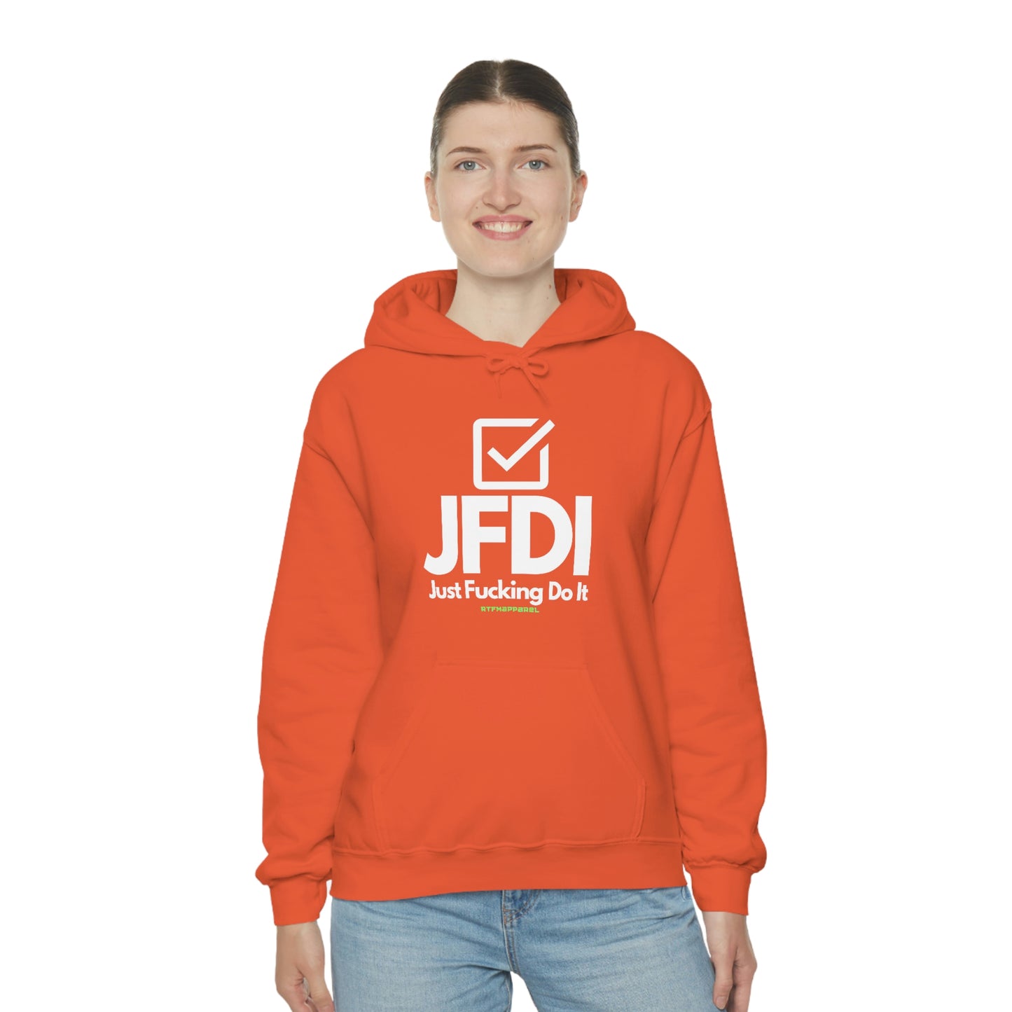 JFDI, Just do it, Funny, Sysadmin, Geek, Project Manager, Explicit, Developer, Gift, Unisex Hooded Sweatshirt